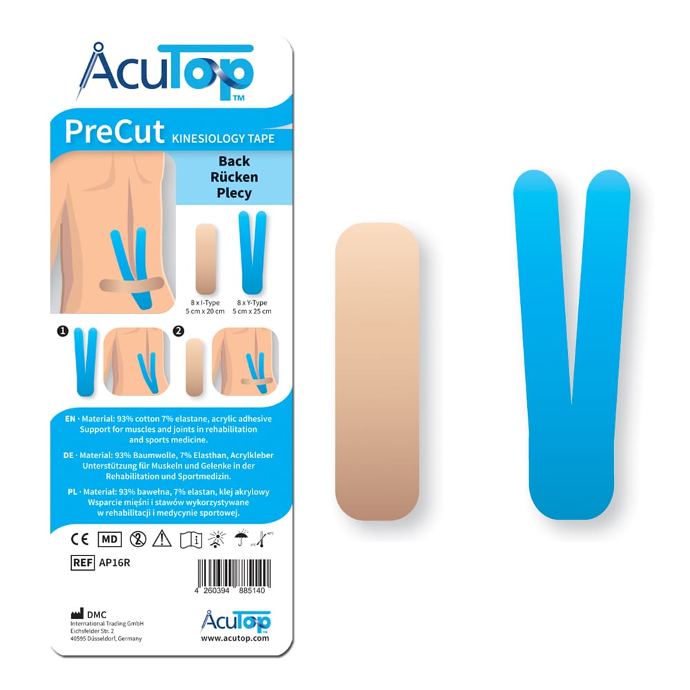 Kinesiologytape Precut - Ryg (8 pak) 4 Kinesiologytape Precut - Ryg (8 pak) - Billede 4