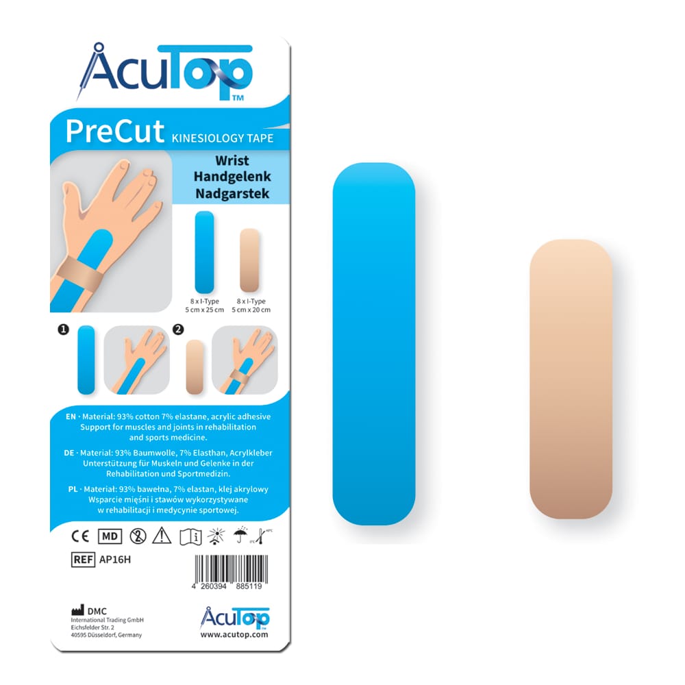Kinesiologytape Precut - Håndled (8 pak) 4 Kinesiologytape Precut - Håndled (8 pak) - Billede 4