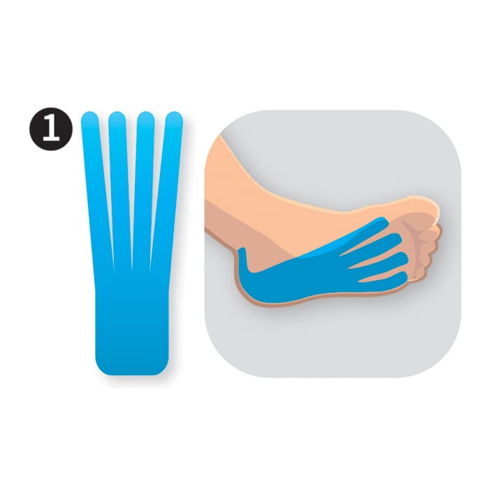 Kinesiologytape Precut - Fod (8 pak) 2 Kinesiologytape Precut - Fod (8 pak) - Billede 2