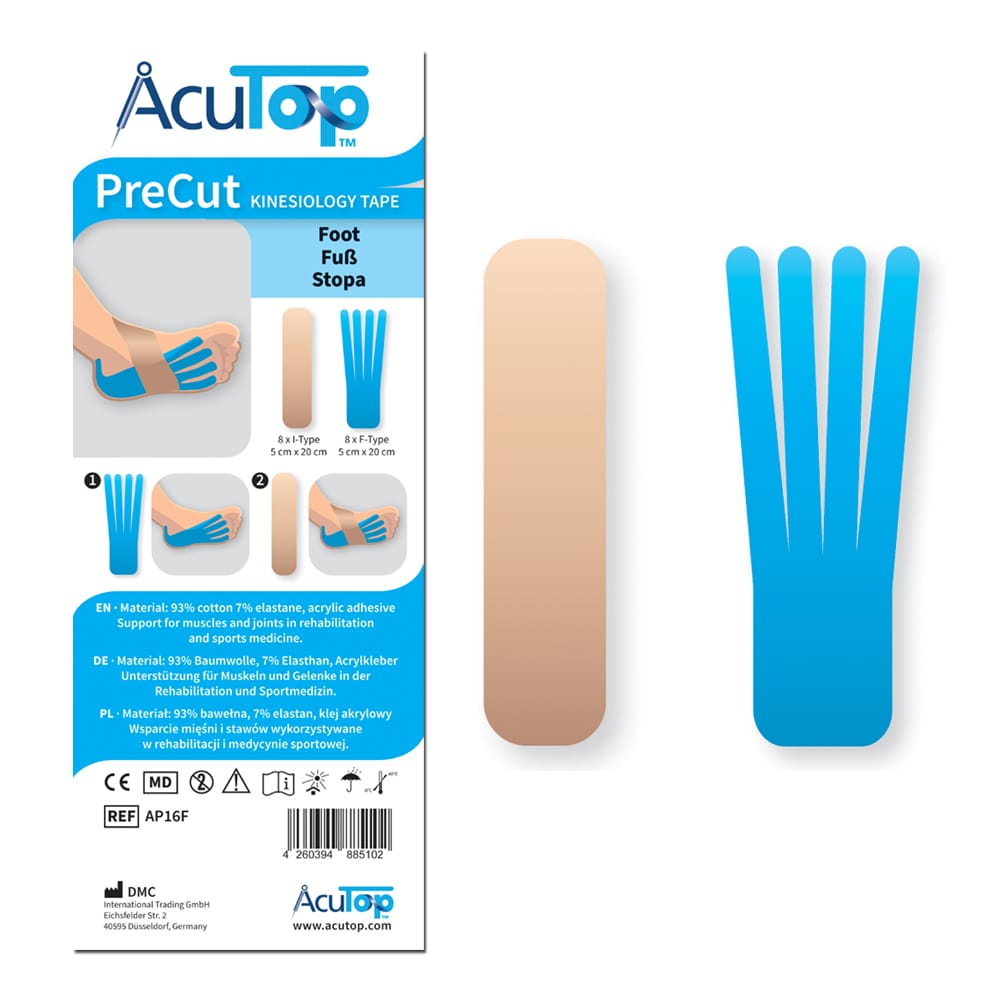 Kinesiologytape Precut - Fod (8 pak) 4 Kinesiologytape Precut - Fod (8 pak) - Billede 4